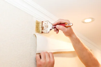 Pose de papier peint à l'Orbrie — revêtements muraux et toiles de verre